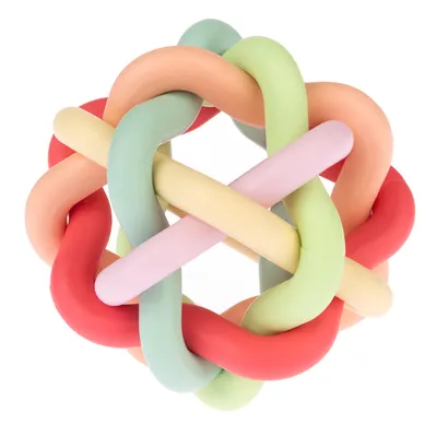 379514_pla_tiaki_tpr_rainbow_ball_fg_4002_1 TIAKI Rainbow Ball TPR Dog Toy 10.5cm (Diameter) - Image 1
